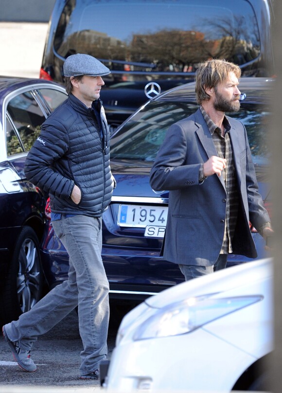 Luke Wilson et Andrew Wilson, les frères de Owen Wilson visitent Madrid, le 1er février 2016.