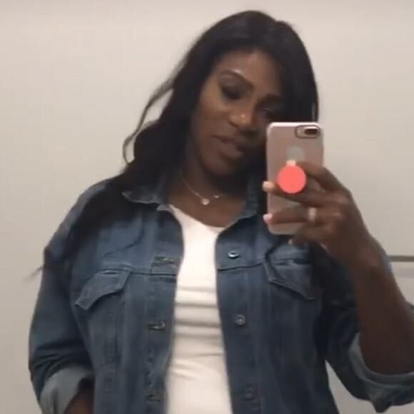 Serena Williams a partagé photo et vidéo sur Instagram le 9 mai 2017.