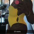 Serena Williams annonce (par erreur) sa grossesse sur Snapchat le 19 avril 2017.