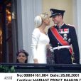  Photo du mariage du prince Haakon de Norvège et de la princesse Mette-Marit en août 2001. 