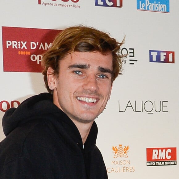 Antoine Griezmann lors de la 96ème édition du Prix d'Amérique Opodo à l'hippodrome de Paris-Vincennes, le 29 janvier 2017. © Guirec Coadic/Bestimage