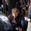 Tom Cruise sur le tournage du film "Mission Impossible 6" au métro Passy à Paris le 12 mai 2017.