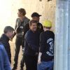 Tom Cruise sur le tournage du film "Mission Impossible 6" au métro Passy à Paris. Le 12 mai 2017.
