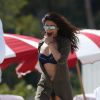 Priyanka Chopra en bikini à la plage à Miami le 12 mai 2017. © CPA / Bestimage 12/05/2017 - Miami