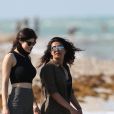 Alexandra Daddario et Priyanka Chopra à Miami le 12 mai 2017. © CPA/Bestimage