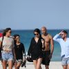 Ilfenesh Hadera et Adriana Lima - Les actrices de Baywatch se relaxent sur la plage de Miami avec le mannequin A. Lima à Miami le 12 mai 2017. © CPA/Bestimage 12/05/2017 - Miami