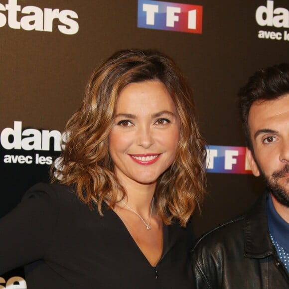 Sandrine Quétier et Laurent Ournac au photocall de l'émission "Danse Avec Les Stars - Saison 7" à Boulogne-Billancourt, le 28 septembre 2016. © Denis Guignebourg/Bestimage