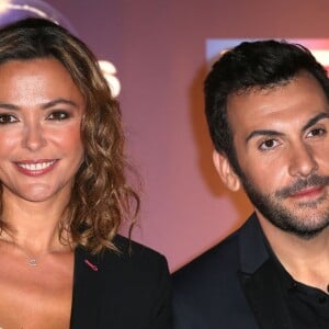 Laurent Ournac et Sandrine Quétier (animateurs de l'émission) - Photocall Danse avec les stars 6 devant TF1 à Boulogne-Billancourt, le 7 octobre 2015.