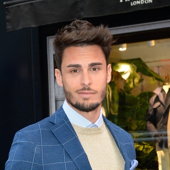 Baptiste Giabiconi lors du lancement de la collection Capsule Aston Martin by Hackett à Paris, le 26 avril 2017. © Guirec Coadic/Bestimage