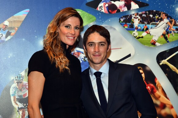 Sophie Thalmann et son mari Christophe Soumillon - 26ème édition des "Sportel Awards" au Grimaldi Forum à Monaco le 13 octobre, 2015.