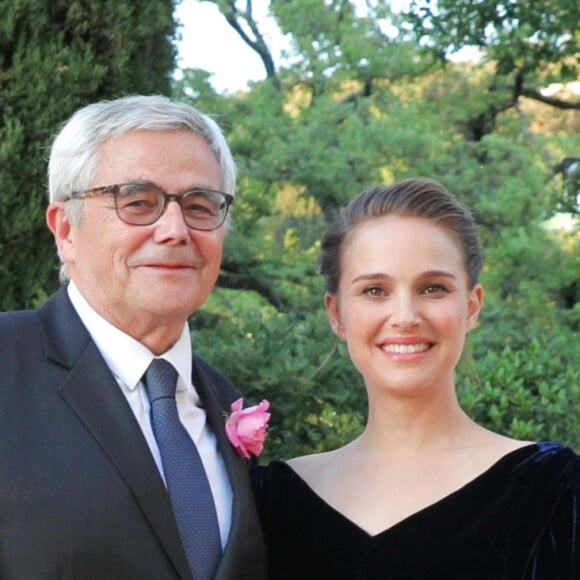 François Demachy et Natalie Portman - Dîner de lancement de l'Eau de Parfum Miss Dior au Château de la Colle Noire. Montauroux, le 15 mai 2017.