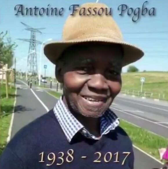 Paul Pogba rend hommage à son papa décédé le 12 mai 2017 dans une vidéo publiée sur sa page Instagram le 17 mai 2017.