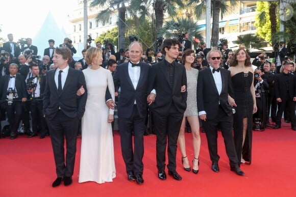 Director Arnaud Desplechin, Mathieu Amalric posing at Les Fantomes d'Ismael  photocall held at the Palais des Festivals in Cannes, France on May 17,  2017, as part of the 70th Cannes Film Festival.