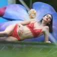 Kendall Jenner en shooting pour La Perla à Miami, le 12 mars 2017. © CPA/Bestimage
