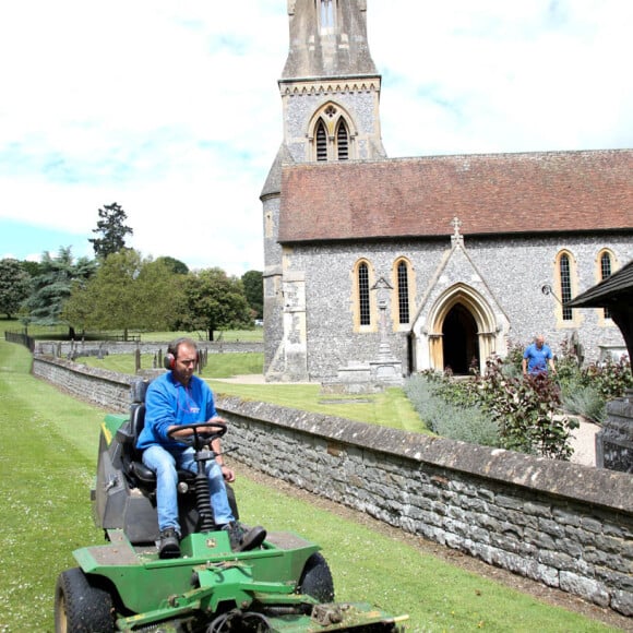 Derniers préparatifs à l'église St Mark où vont se marier Pippa Middleton et James Matthews à Englefield le 18 mai 2017.  St Marks church Englefield has final preparations for pippa middle tons wedding on May 18, 2017.18/05/2017 - Englefield