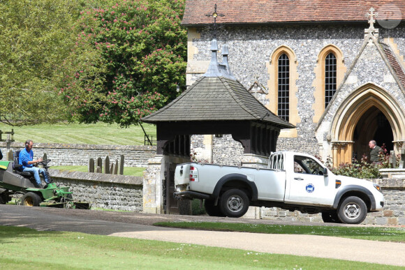 Derniers préparatifs à l'église St Mark où vont se marier Pippa Middleton et James Matthews à Englefield le 18 mai 2017.  St Marks church Englefield has final preparations for pippa middle tons wedding on May 18, 2017.18/05/2017 - Englefield