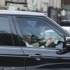 Kate Middleton au volant de son Range Rover à Londres, de retour au palais de Kensington après une ultime répétition pour le mariage de sa soeur Pippa à Englefield.