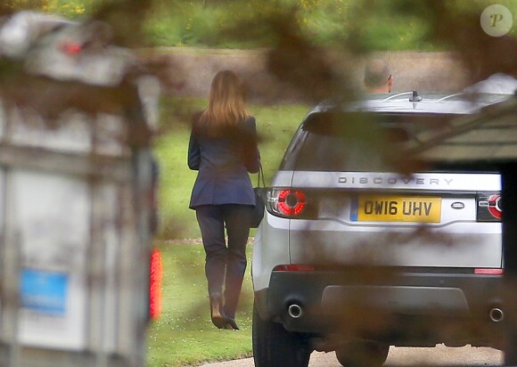 Préparatifs à l'église St Mark d'Englefield le 19 mai 2017, à la veille du mariage de Pippa Middleton et James Matthews.