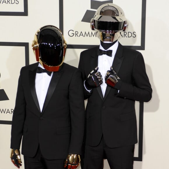 Daft Punk (Thomas Bangalter et Guy-Manuel de Homem-Christo) - 56eme ceremonie des Grammy Awards a Los Angeles le 26 janvier 2014.