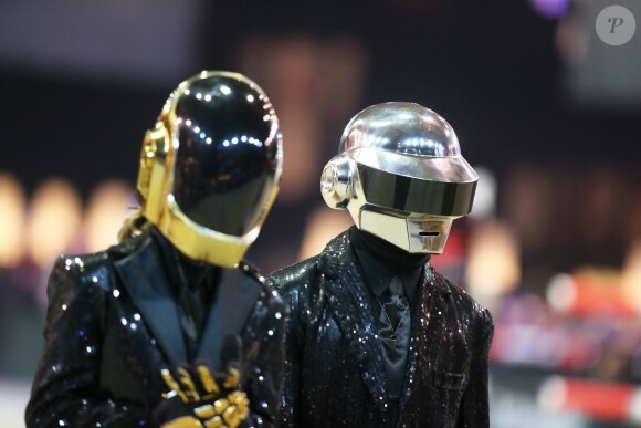 Daft Punk - Gala de charité de l'Amade lors du troisième jour du Gucci Paris Masters 2014 à Villepinte le 6 decembre 2014.