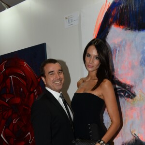 Exclusif - Arnaud Lagardère et sa femme Jade Foret - Soirée de gala de la Fondation Paris Saint-Germain qui fête ses 15 ans au Pavillon Gabriel à Paris le 27 janvier 2015. La vente aux enchères organisée par le club parisien a permis de récolter plus de 250 000 euros au profit de la Fondation PSG qui vient aide aux jeunes en difficultés sociales ou médicales. Un maillot porté par Ibrahimovic s'est envolé à 20000 €.