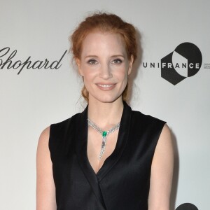 Semi-exclusif - Jessica Chastain - Madame Figaro, Chopard et UniFrance s'associent pour célébrer le temps du dîner "Cannes French Party" le rayonnement du cinéma français dans le monde sur La terrasse By Albane lors du 70e festival de Cannes le 18 mai 2017. © Veeren/Bestimage