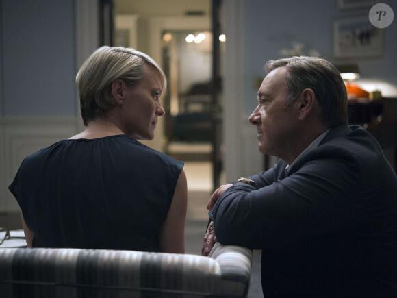 Robin Wright et Kevin Spacey dans "House of Cards" (saison 4, 2016).
