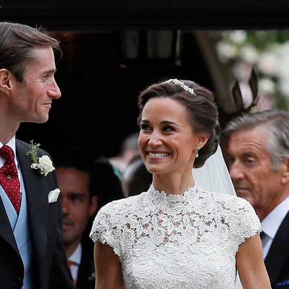 Pippa Middleton et son mari James Matthews - Mariage de Pippa Middleton et James Matthews, en l'église St Mark's Englefield, Berkshire, Royaume Uni, le 20 mai 2017.