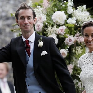 Pippa Middleton et son mari James Matthews - Mariage de Pippa Middleton et James Matthews, en l'église St Mark's Englefield, Berkshire, Royaume Uni, le 20 mai 2017.