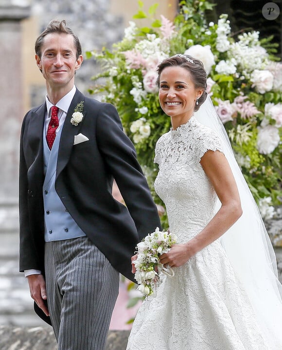 Pippa Middleton et son mari James Matthews - Mariage de Pippa Middleton et James Matthews, en l'église St Mark's Englefield, Berkshire, Royaume Uni, le 20 mai 2017.