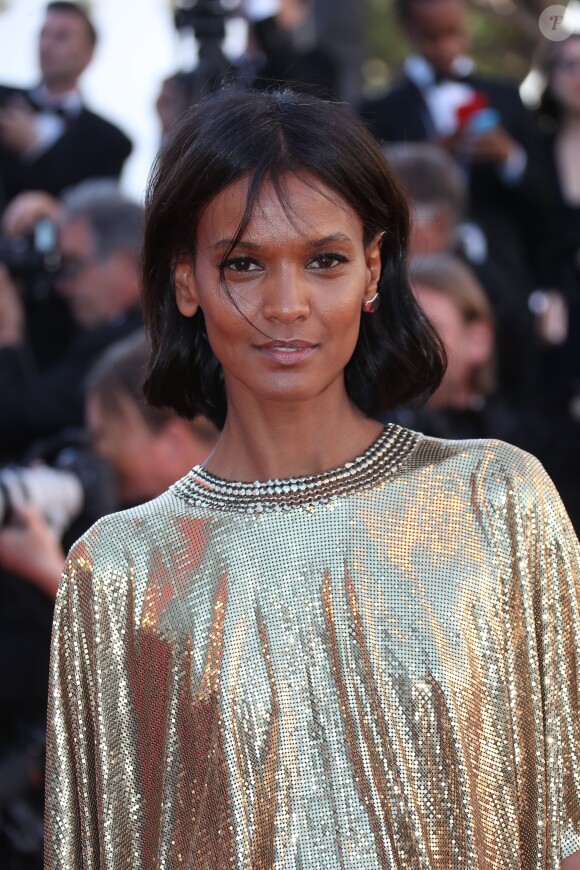 Liya Kebede - Montée des marches du film "120 battements par minute" lors du 70ème Festival International du Film de Cannes. Le 20 mai 2017. © Borde-Jacovides-Moreau / Bestimage
