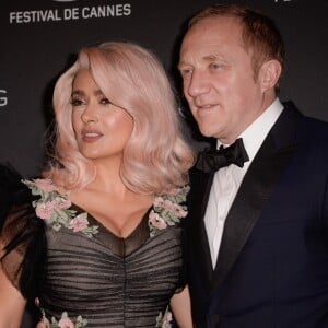 Salma Hayek, Francois Henri Pinault - Le Festival de Cannes et le groupe Kering organisent le dîner de la présidence en l'honneur du programme "Women in Motion", qui récompense les femmes de l'industrie du cinéma lors du 70ème Festival International du Film de Cannes, France, le 21 mai 2017. © Kering/Bestimage