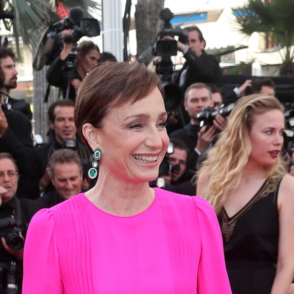 Kristin Scott Thomas - Montée des marches du film "Mise à Mort du Cerf Sacré" lors du 70e Festival International du Film de Cannes. Le 22 mai 2017. © Borde-Jacovides-Moreau / Bestimage