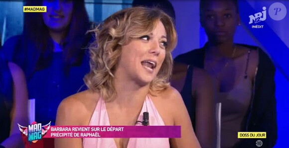 Barbara Lune, invitée sur Mad Mag de NRJ12 le 22 mai 2017.