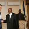 Le prince Harry rencontrant le Premier ministre du Lesotho Mothetjoa Metsing le 26 novembre 2015