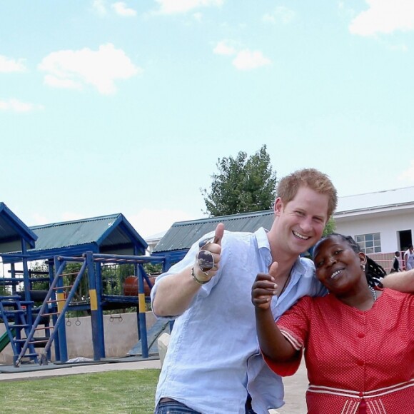 Le prince Harry au Lesotho en décembre 2014.
