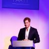 Le prince Harry fait un discours lors de la soirée Sentebale summer party au Dorchester Hotel à Londres le 7 mai 2014.