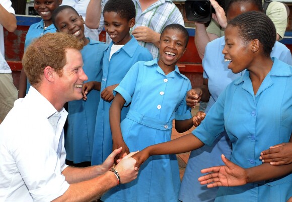 Le prince Harry en visite au Lesotho en février 2013.