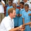 Le prince Harry en visite au Lesotho en février 2013.