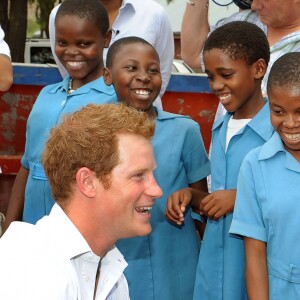 Le prince Harry en visite au Lesotho en février 2013.