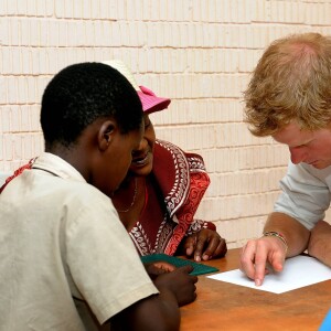 Le prince Harry en visite au Lesotho en février 2013.