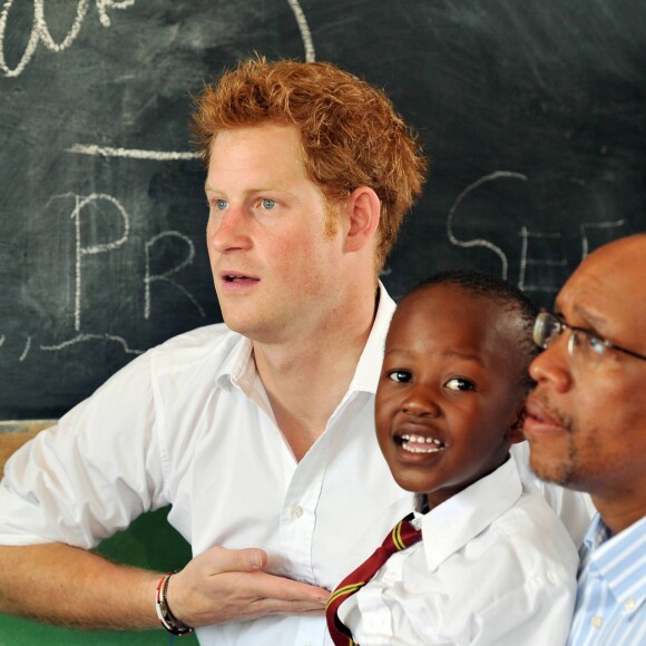 Le prince Harry en visite au Lesotho en février 2013.