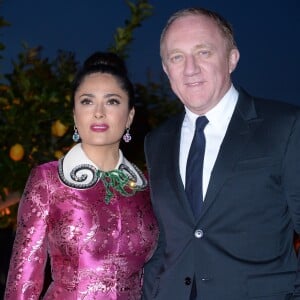 Salma Hayek et son mari François-Henri Pinault - Dîner de la "François Pinault Foundation" lors de la 57ème Biennale Internationale d'Art à Venise, Italy, on May 10, 2017.