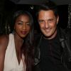 Exclusif - Vincent Cerutti et sa fiancée Hapsatou Sy lors de la soirée "Sandra and Co" pendant le 70 ème Festival International du film de Cannes, France, le 26 mai 2017. Ce 26 mai la terrasse de la Suite Sandra and Co a été rebaptisée "Sandra and Green" à l occasion de la boum organisée pour la créatrice de mode éco responsable Gaëlle Constantini. © Denis Guignebourg/Bestimage