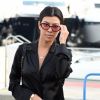 Kourtney Kardashian arrive en bateau à Antibes lors du 70ème Festival International du Film de Cannes, le 25 mai 2017