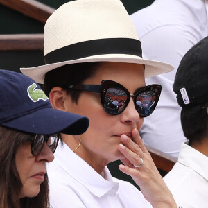 Cristina Cordula dans les tribunes lors des internationaux de France de Roland Garros à Paris, le 30 mai 2017. © - Dominique Jacovides - Cyril Moreau/ Bestimage