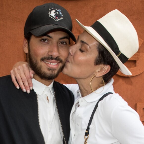 Cristina Cordula et fils son fils Enzo - Personnalités au village lors des internationaux de France de Roland Garros à Paris, le 30 mai 2017. © - Dominique Jacovides - Cyril Moreau/ Bestimage