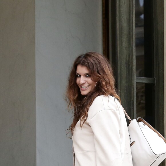 Marlène Schiappa, secrétaire d'Etat, chargée de l'Egalité des femmes et des hommes, arrive pour le premier conseil des ministres du nouveau gouvernement. Paris, le 18 mai 2017. © Stéphane Lemouton/Bestimage