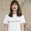 Ana Girardot (Tee-shirt Dio(R)Evolution) au photocall du défilé de mode "Christian Dior", collection prêt-à-porter Automne-Hiver 2017-2018 au musée Rodin à Paris, le 3 Mars 2017.