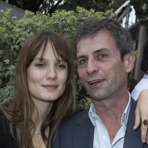 Exclusif - Ana Girardot et Frédéric Taddeï - Lancement du magazine LUI, nouvelle formule trimestrielle organisé par le président directeur génénal de la publication Jean-Yves Le Fur et dont le nouveau directeur de la rédaction est Frédéric Taddeï au restaurant "La Société" à Saint-Germain-des-Prés le 31 mai 2017. © Olivier Borde/Bestimage